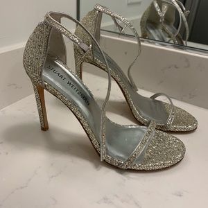 Stuart Weitzman Nudistsong Platinum Lame
